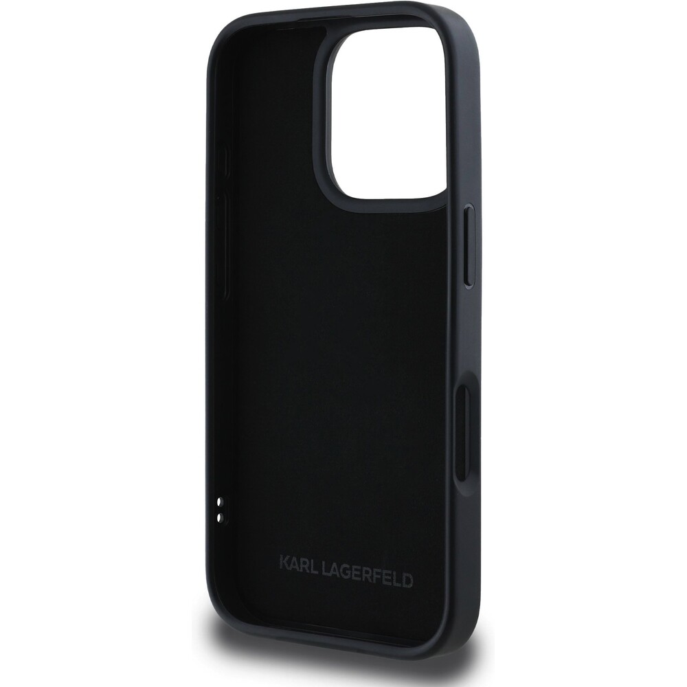 Karl-Lagerfeld-3D-Rubber-Double-Heads-kryt-iPhone-16-Pro-cerny