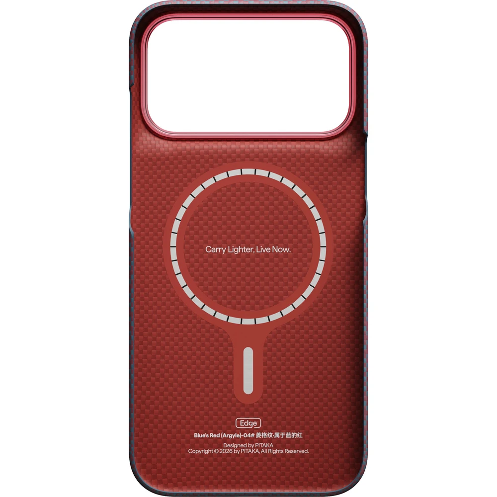 Pitaka-Edge-Case-Argyle-MagSafe-kryt-iPhone-18-Pro-Max-Blue-s-Red