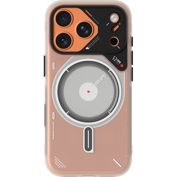 Aulumu-A17-Frosted-TPU-MagSafe-kryt-iPhone-17-Pro-Max-Translucent-White
