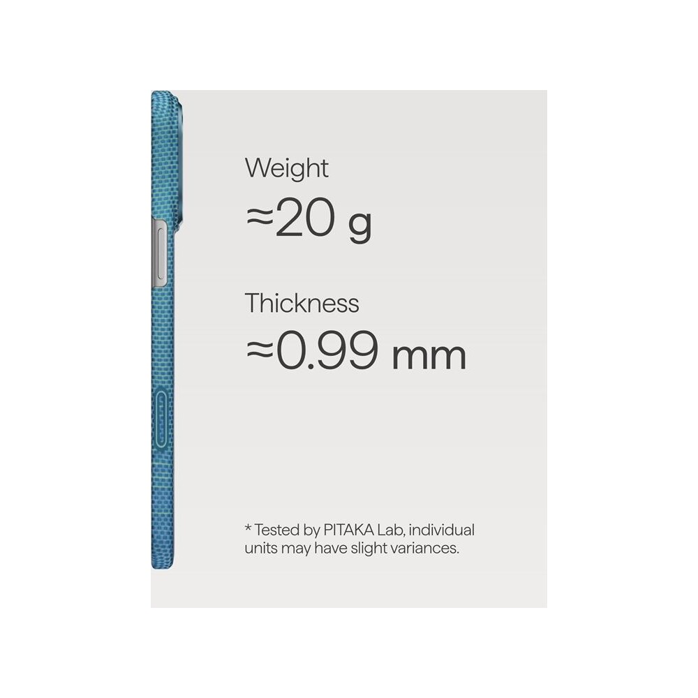 Pitaka-Ultra-Slim-Case-MagSafe-kryt-iPhone-17-Pro-Max-Lucid-Blue