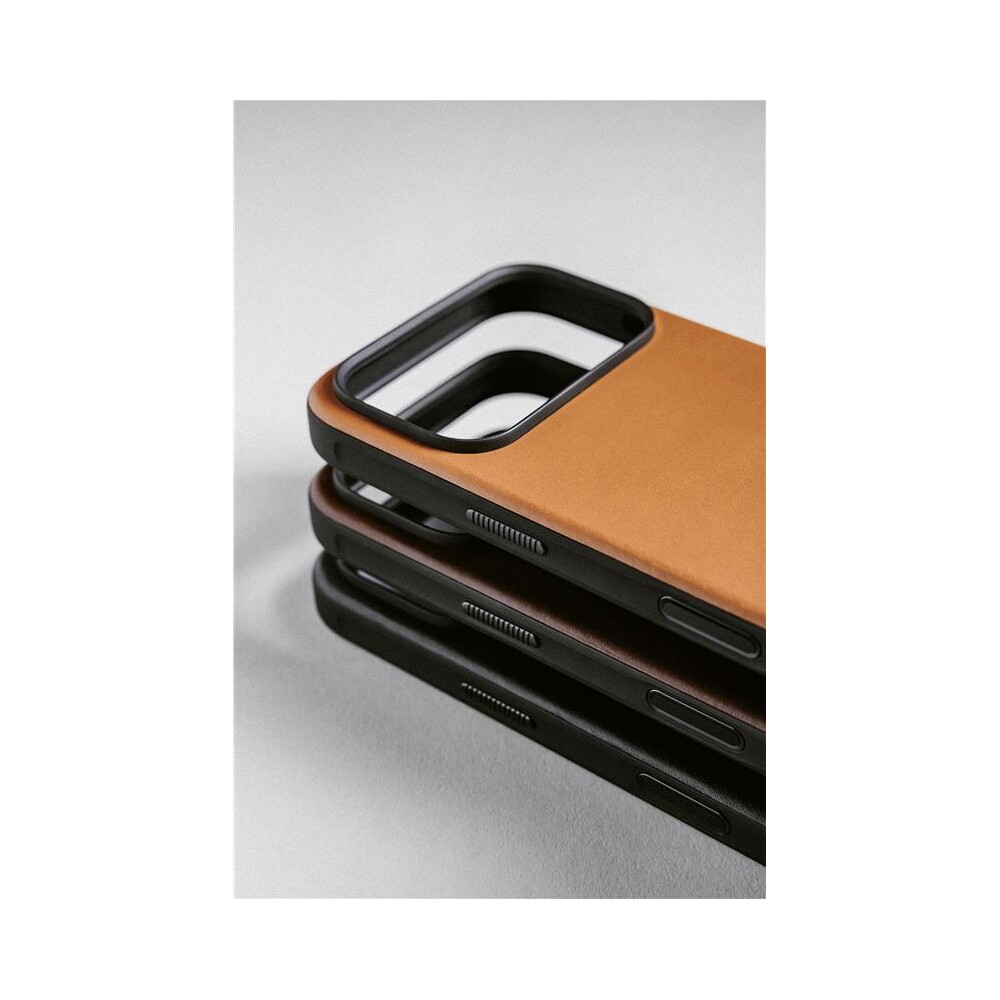 Nomad-Modern-Leather-Case-MagSafe-kozeny-kryt-iPhone-17-Pro-Max-English-Tan