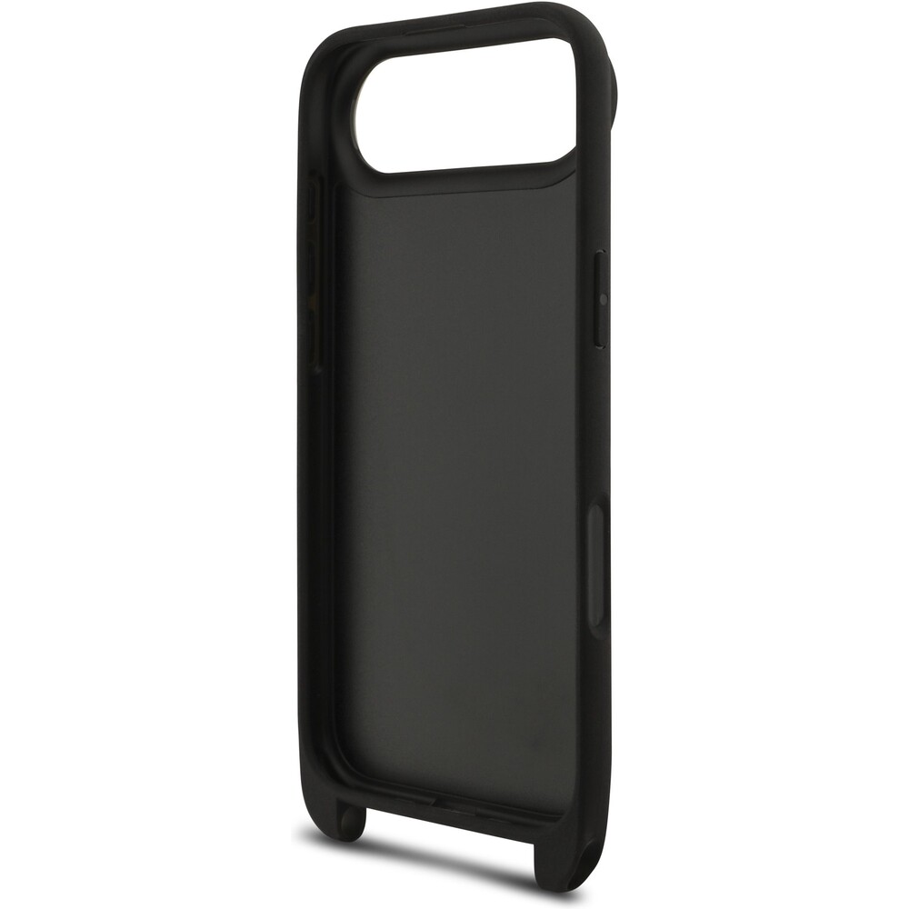 Karl-Lagerfeld-Saffiano-Crossbody-Popruh-Metal-Karl-and-Choupette-kryt-iPhone-Air-cerny