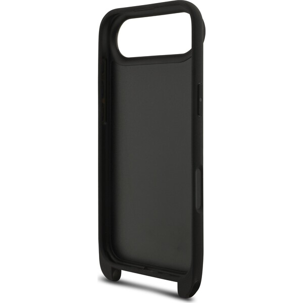 Karl-Lagerfeld-Saffiano-Crossbody-Popruh-Metal-Karl-and-Choupette-kryt-iPhone-Air-cerny
