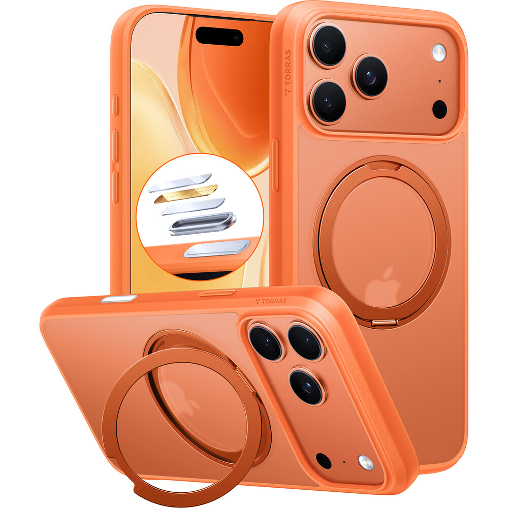Torras-Ostand-Pro-MagSafe-kryt-iPhone-17-Pro-Max-energy-orange