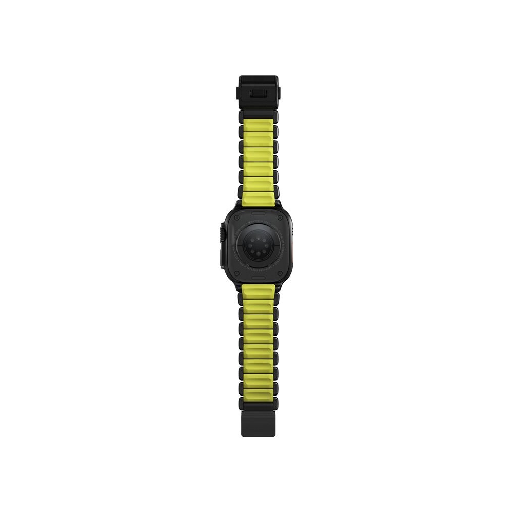 Nomad-Stratos-Band-FKM-reminek-Apple-Watch-45-46-49mm-Black-Titanium-Volt