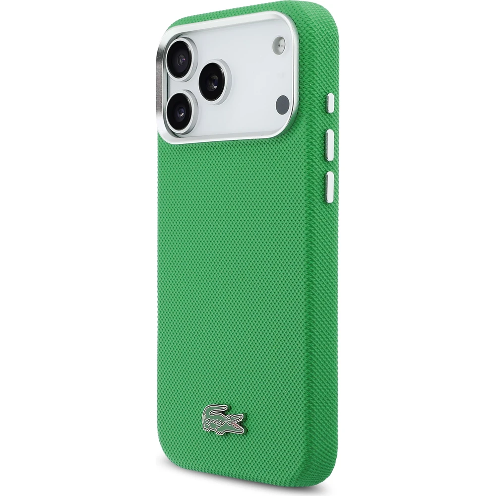 Lacoste-PVC-Iconic-Petit-Pique-Metal-Logo-MagSafe-kryt-iPhone-17-Pro-Max-zeleny