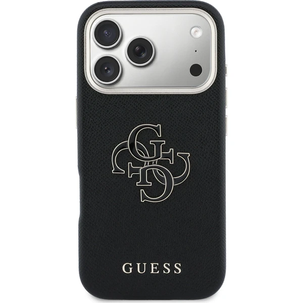 Guess-PU-Resin-Logo-kryt-iPhone-17-Pro-cerny