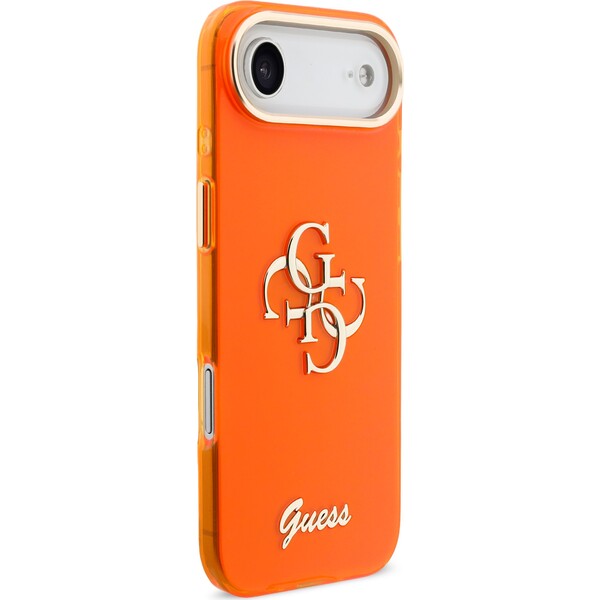 Guess-IML-4G-Script-Metal-Logo-kryt-iPhone-Air-oranzovy