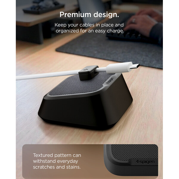 Spigen-Magnetic-Cable-Holder-magneticky-organizer-cerny