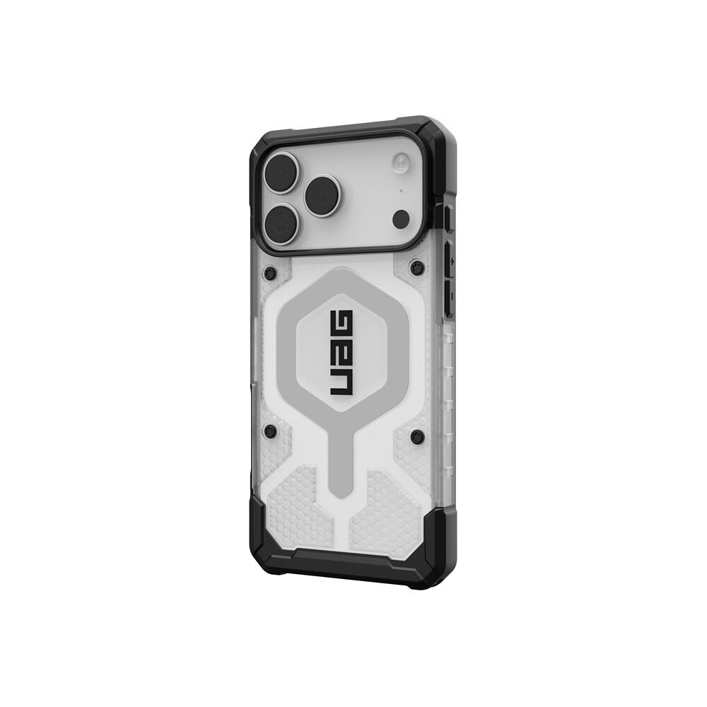 UAG-Pathfinder-Clear-Magsafe-kryt-iPhone-17-Pro-Max-ciry-stribrny
