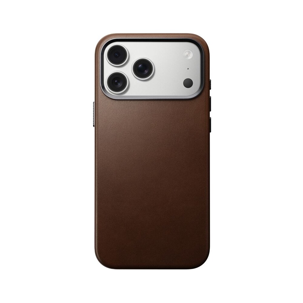 Nomad-Traditional-Leather-Case-MagSafe-kozeny-kryt-iPhone-17-Pro-Max-Brown