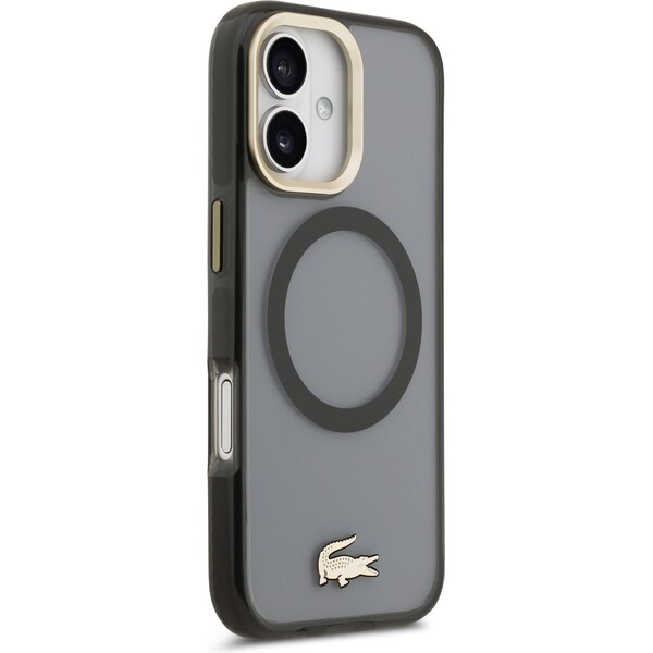Lacoste-PC-TPU-Frosted-Finish-Gold-Logo-MagSafe-kryt-iPhone-17-cerny