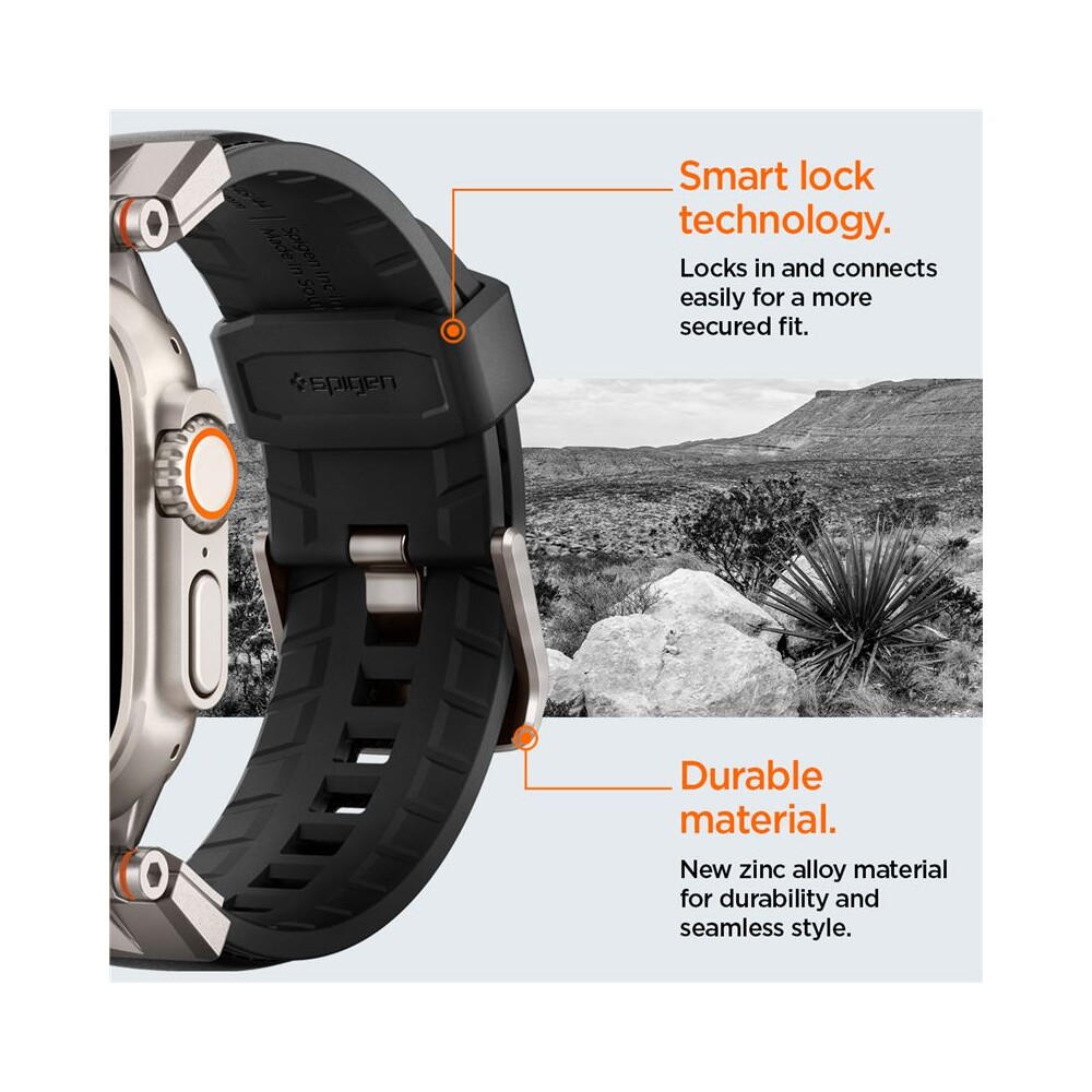 Spigen-DuraPro-Armor-PU-reminek-Apple-Watch-Ultra-49-45-44-42mm-cerny