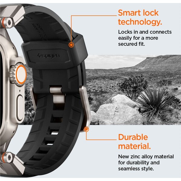 Spigen-DuraPro-Armor-PU-reminek-Apple-Watch-Ultra-49-45-44-42mm-cerny