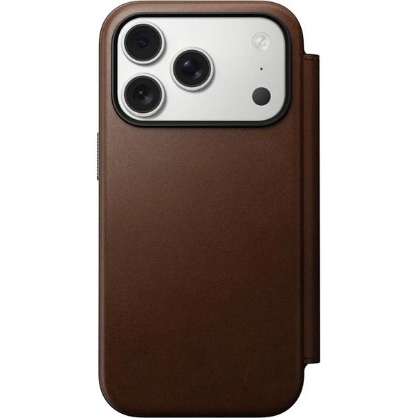 Nomad-Modern-Leather-Folio-MagSafe-kozene-pouzdro-iPhone-17-Pro-Brown