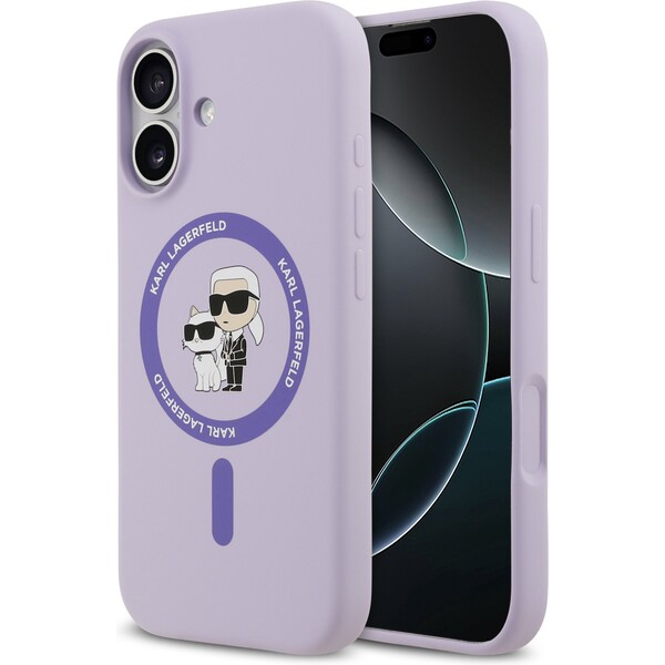 Karl-Lagerfeld-Liquid-Silicone-Karl-and-Choupette-MagSafe-kryt-iPhone-17-fialovy