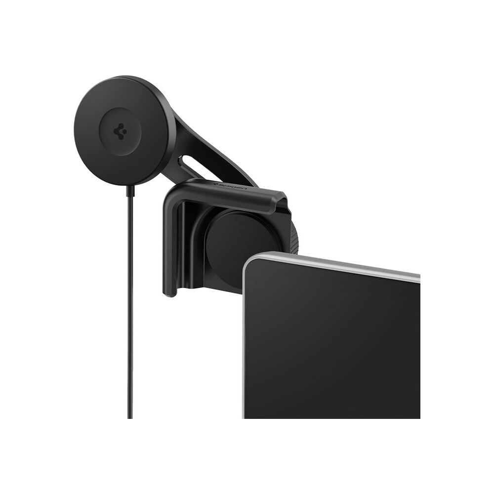 Spigen-Tesla-TapLock-MagSafe-Car-Mount-Charger-Qi2-drzak-s-nabijenim-cerny