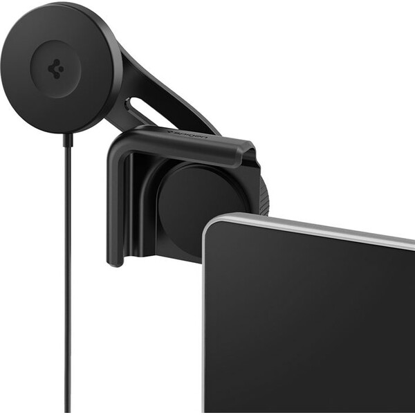Spigen-Tesla-TapLock-MagSafe-Car-Mount-Charger-Qi2-drzak-s-nabijenim-cerny