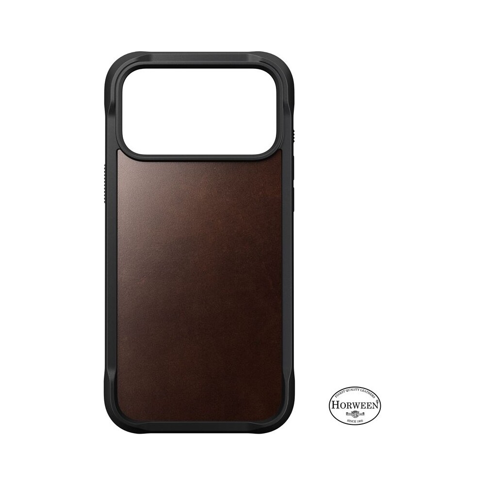 Nomad-Rugged-Leather-Case-Horween-MagSafe-kozeny-kryt-iPhone-17-Pro-Rustic-Brown