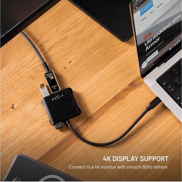 FIXED-HUB-Quadri-hlinikovy-USB-C-hub-pro-notebooky-140W-PD-3-1-vesmirne-cerny
