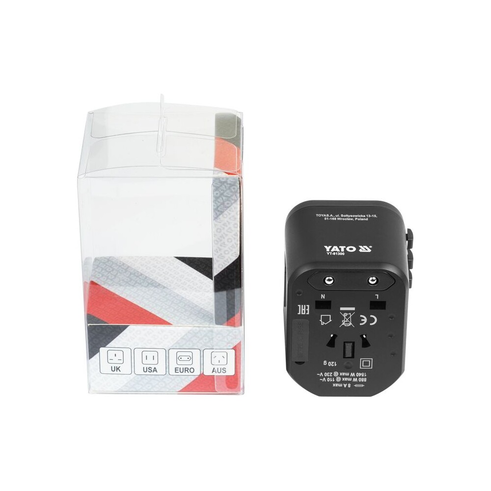 Vasco-Yato-univerzalni-cestovni-adapter-PD-USB-C-QC3-0-USB-A-
