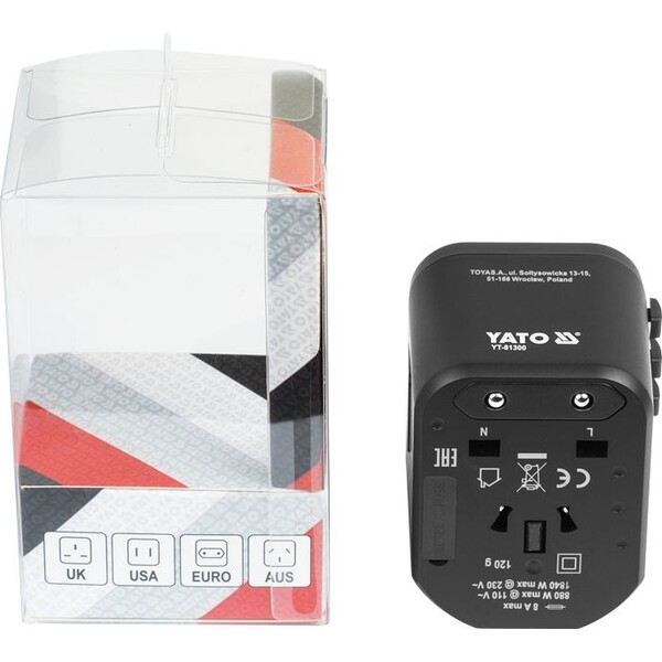 Vasco-Yato-univerzalni-cestovni-adapter-PD-USB-C-QC3-0-USB-A-