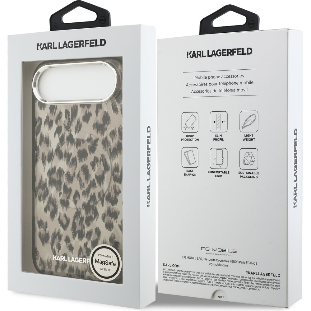 Karl-Lagerfeld-IML-Leopard-MagSafe-Zadni-Kryt-pro-iPhone-Air-hnedy