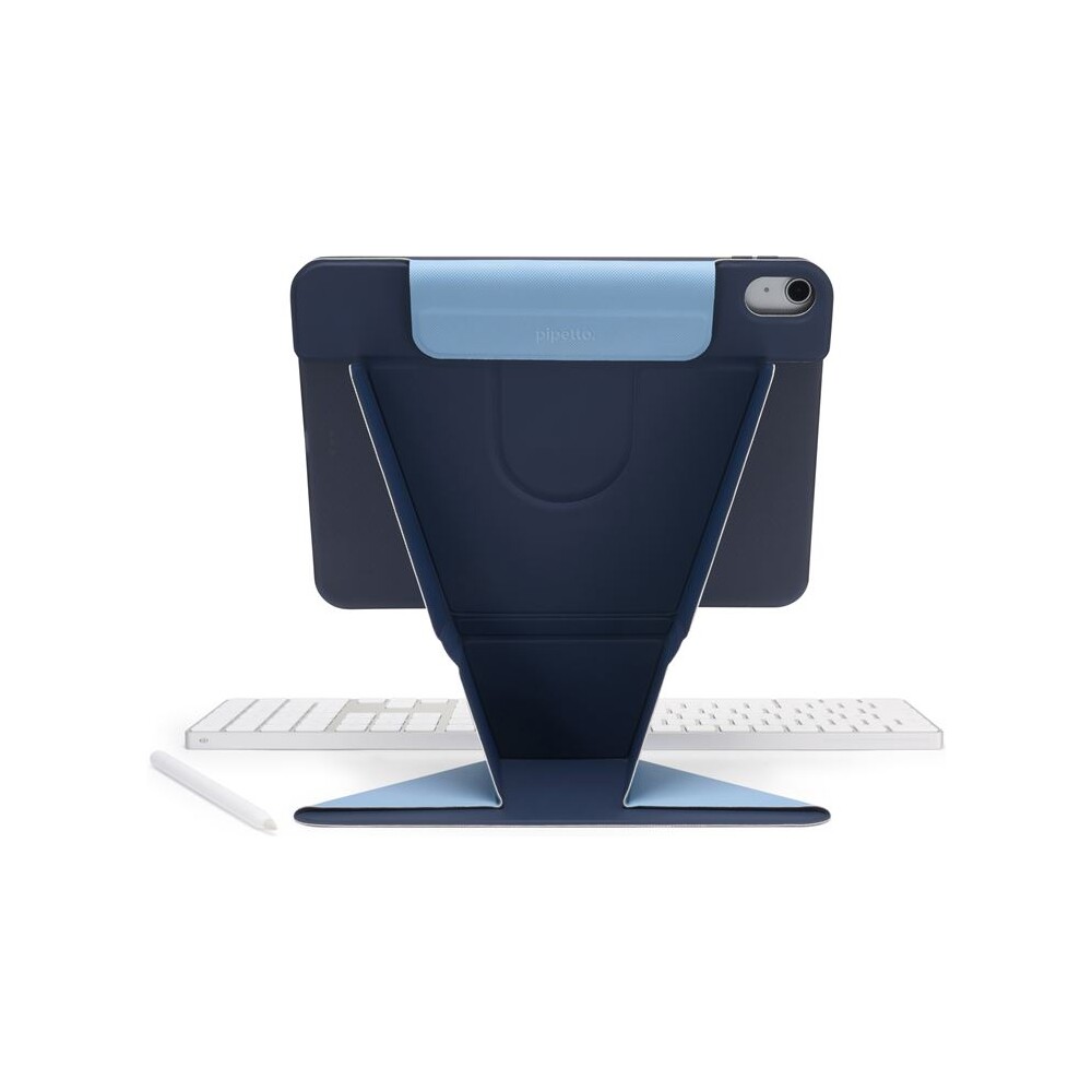 Pipetto-Origami-No6-Stand-pouzdro-iPad-Air-11-2026-2025-2024-iPad-Air-10-9-2022-tmave-modre
