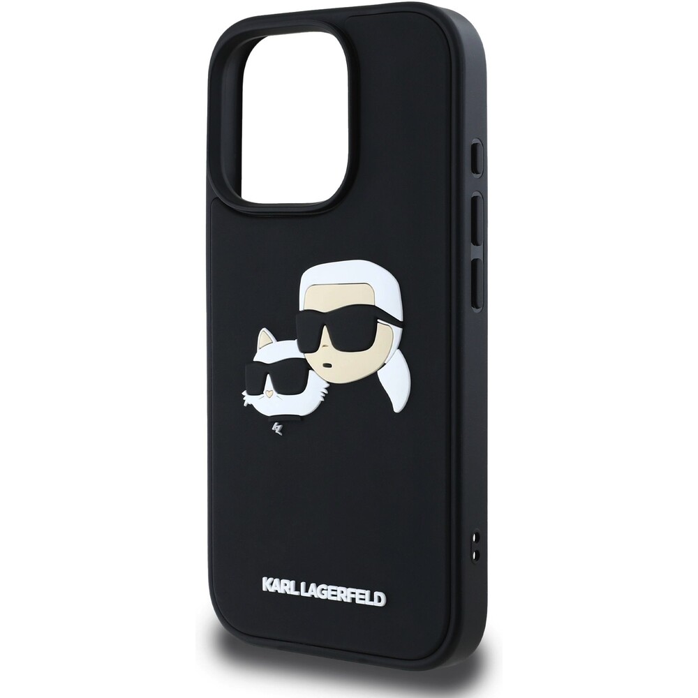 Karl-Lagerfeld-3D-Rubber-Double-Heads-kryt-iPhone-16-Pro-cerny
