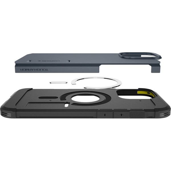 Spigen-Tough-Armor-MagSafe-kryt-iPhone-16-Pro-metal-slate