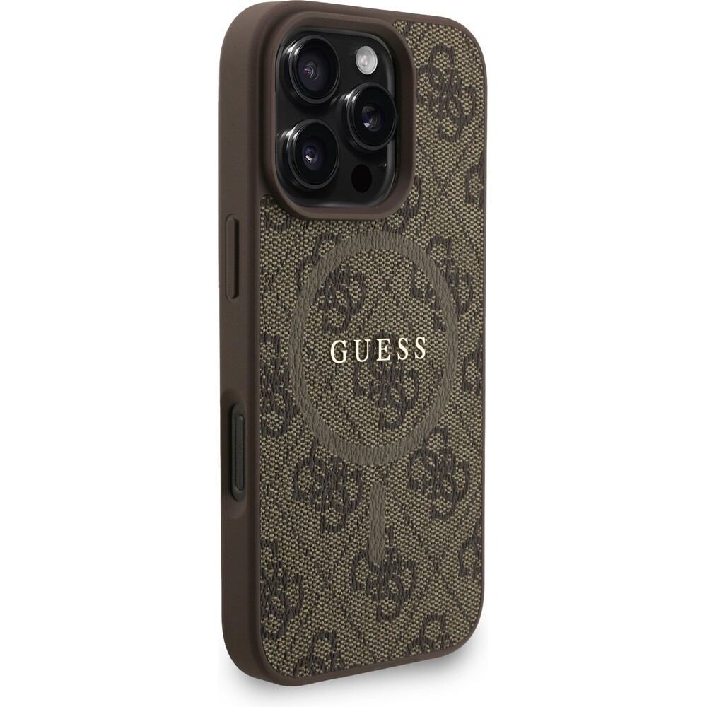 Guess-PU-Leather-4G-Colored-Ring-Strap-MagSafe-kryt-iPhone-16-Pro-Max-hnedy