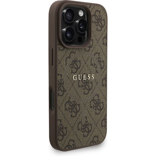 Guess-PU-Leather-4G-Colored-Ring-Strap-MagSafe-kryt-iPhone-16-Pro-Max-hnedy