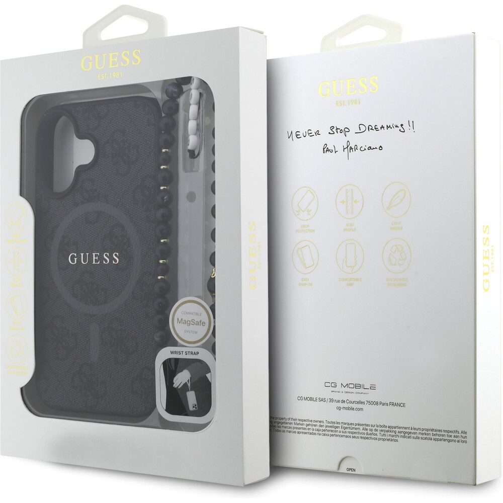 Guess-PU-Leather-4G-Colored-Ring-Strap-MagSafe-kryt-iPhone-16-cerny