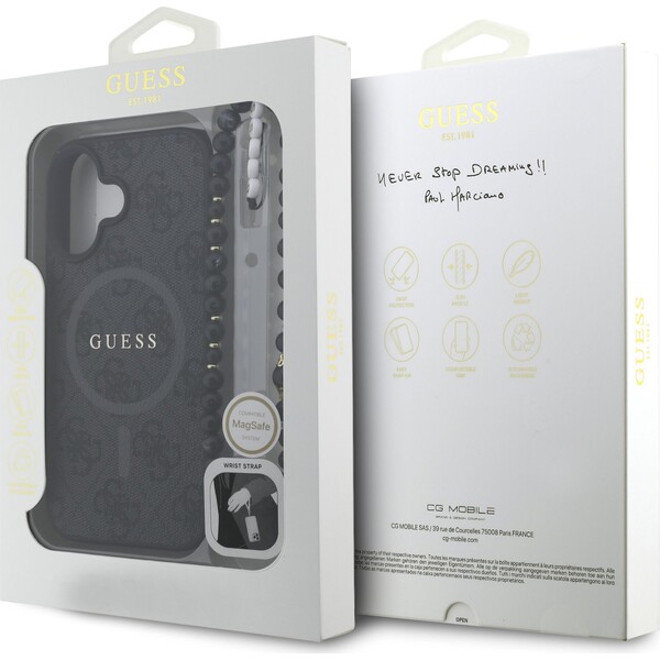 Guess-PU-Leather-4G-Colored-Ring-Strap-MagSafe-kryt-iPhone-16-cerny