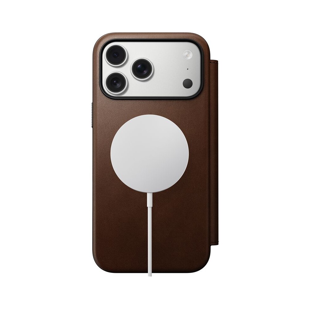Nomad-Modern-Leather-Folio-MagSafe-kozene-pouzdro-iPhone-17-Pro-Max-Brown