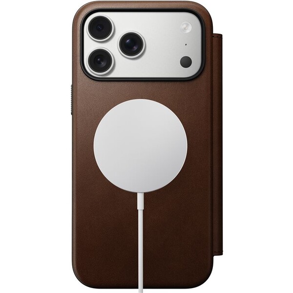 Nomad-Modern-Leather-Folio-MagSafe-kozene-pouzdro-iPhone-17-Pro-Max-Brown