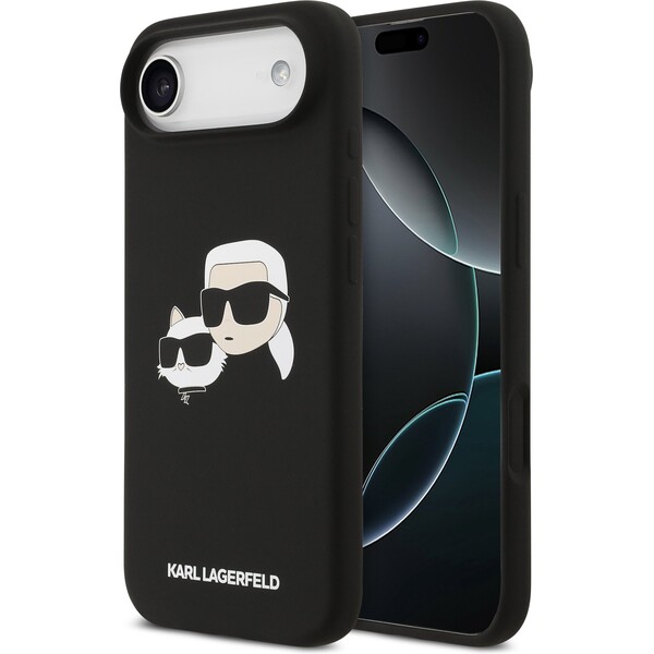 Karl-Lagerfeld-Liquid-Silicone-Double-Heads-MagSafe-kryt-iPhone-Air-cerny