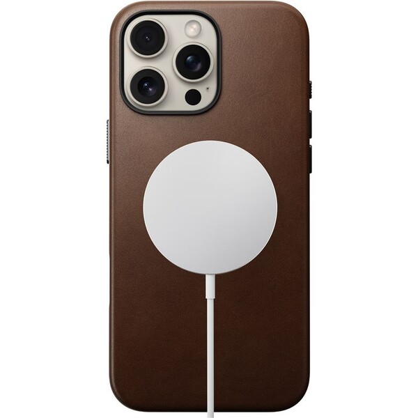 Nomad-Traditional-Leather-Case-MagSafe-kryt-iPhone-16-Pro-Max-hnedy