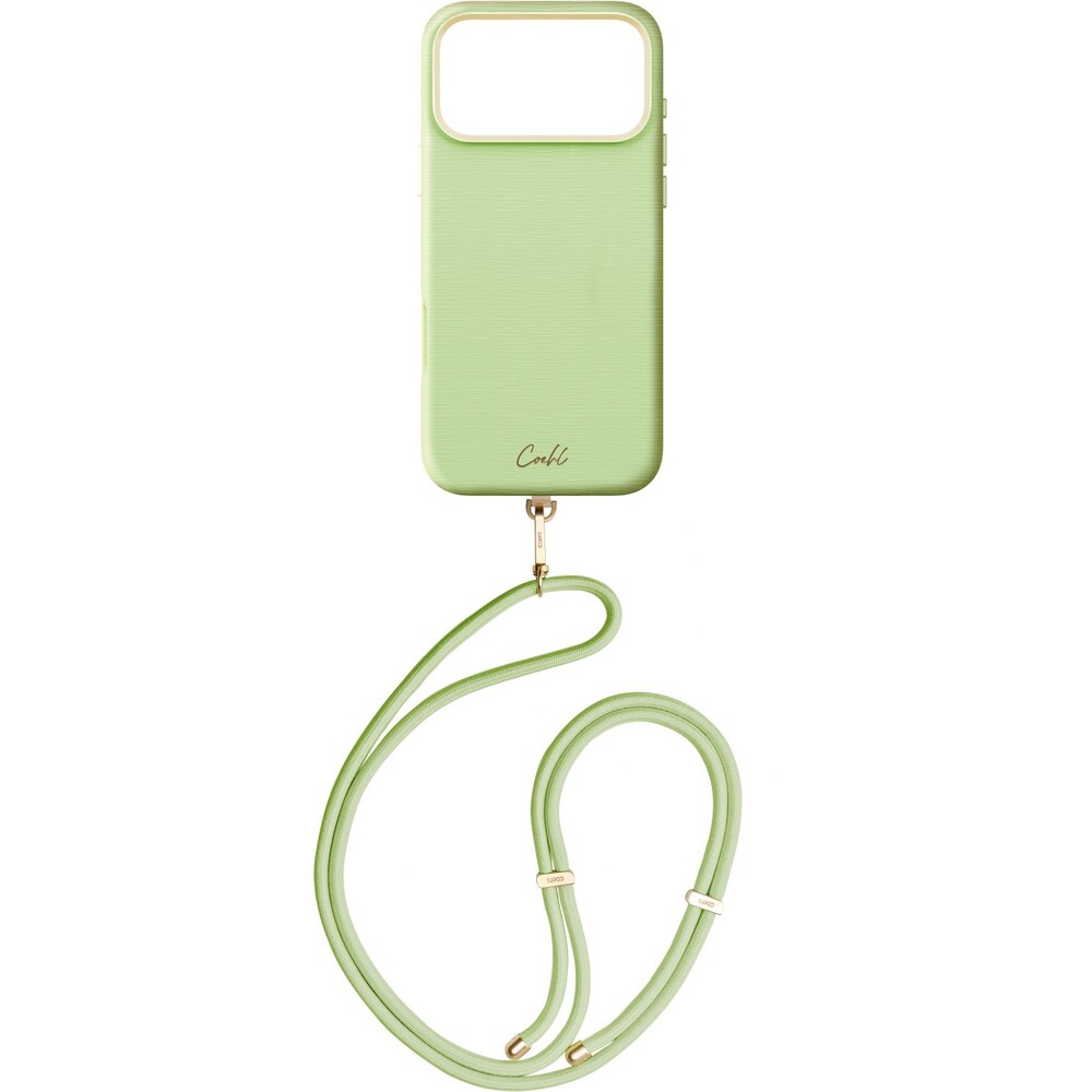 UNIQ-Coehl-Mirelle-MagSafe-kryt-s-poutkem-iPhone-17-Pro-Max-Lint-Green
