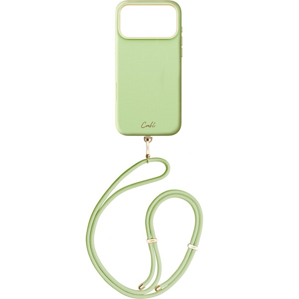 UNIQ-Coehl-Mirelle-MagSafe-kryt-s-poutkem-iPhone-17-Pro-Max-Lint-Green