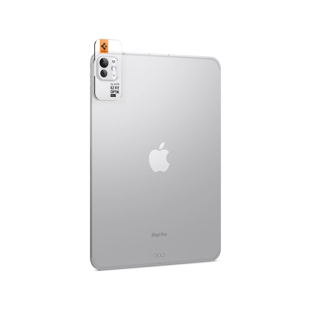 Spigen-Glass-tR-EZ-Fit-Optik-Metal-sklo-na-fotoaparat-iPad-Pro-13-2025-iPad-Pro-11-2025-stribrne