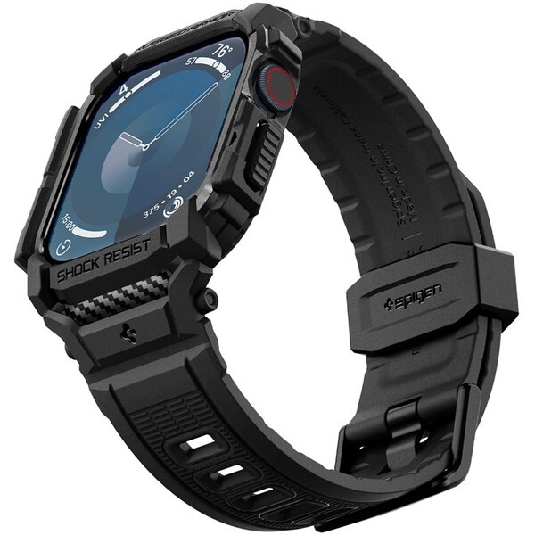 Spigen-Rugged-Armor-Pro-reminek-s-pouzdrem-Apple-Watch-10-11-42mm-matne-cerny