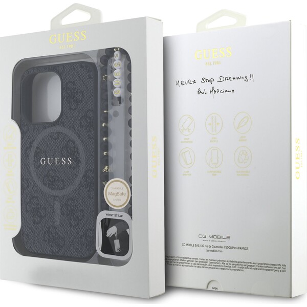 Guess-PU-Leather-4G-Colored-Ring-Strap-MagSafe-kryt-iPhone-15-Pro-cerny