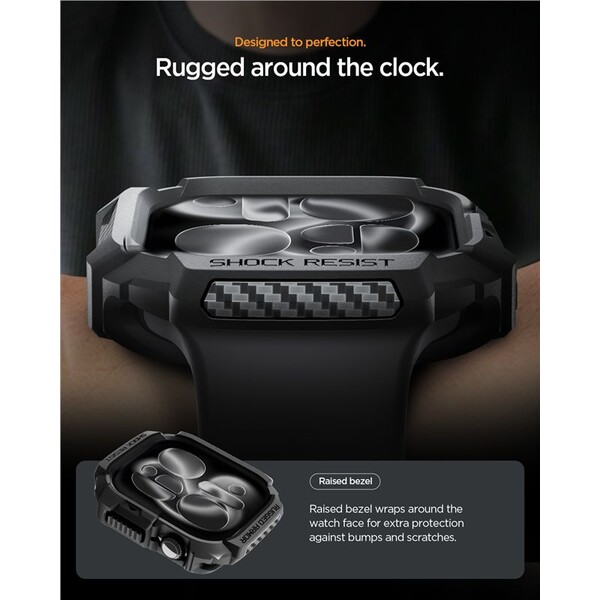 Spigen-Rugged-Armor-2-pouzdro-Apple-Watch-11-46mm-matte-black