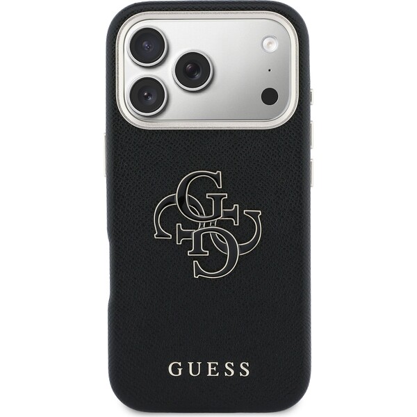 Guess-PU-Resin-Logo-kryt-iPhone-17-Pro-Max-cerny