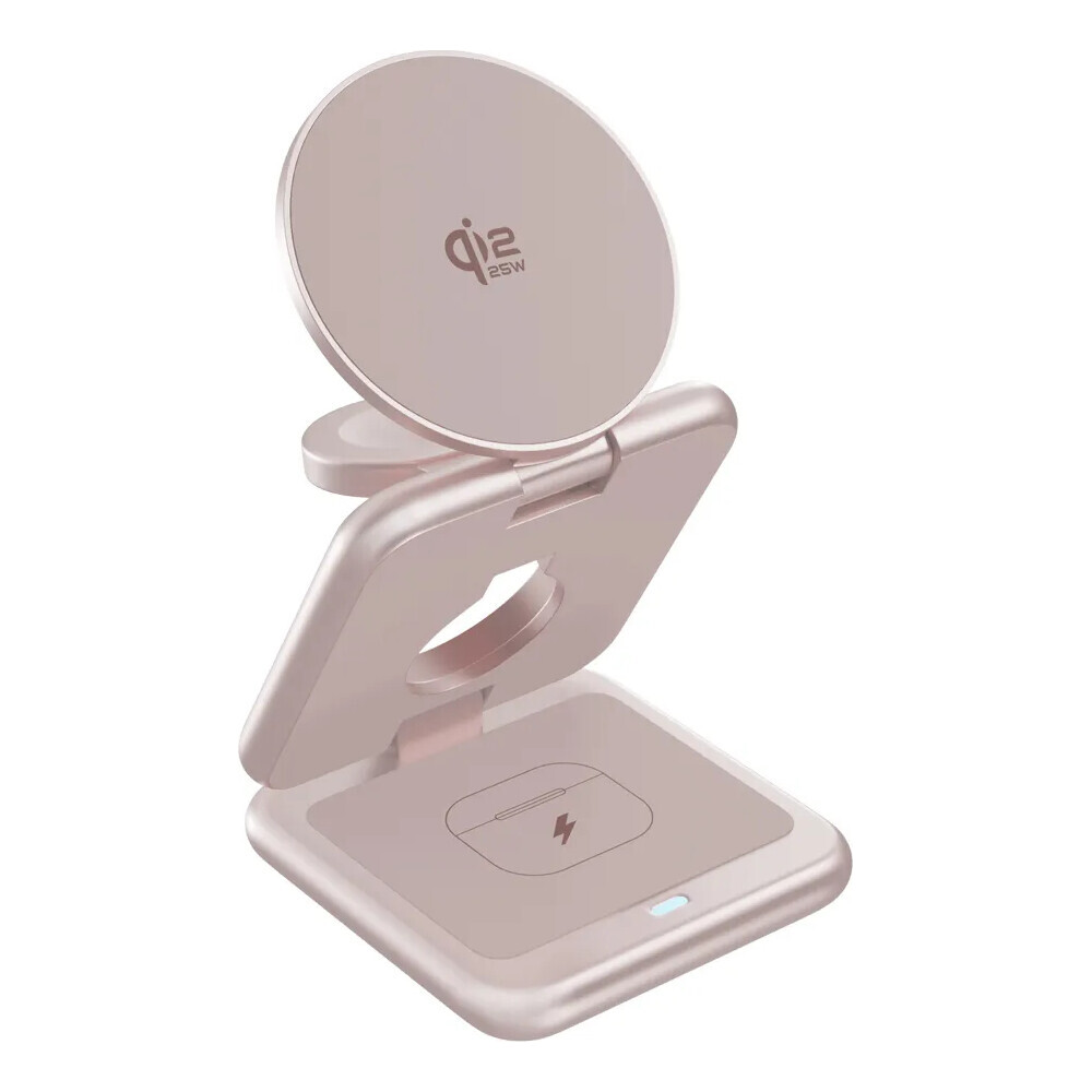 Epico-UltraBase-Qi2-MagSafe-25W-3v1-Fold-kovovy-Mag-bezdratovy-nabijeci-stojanek-ruzovy