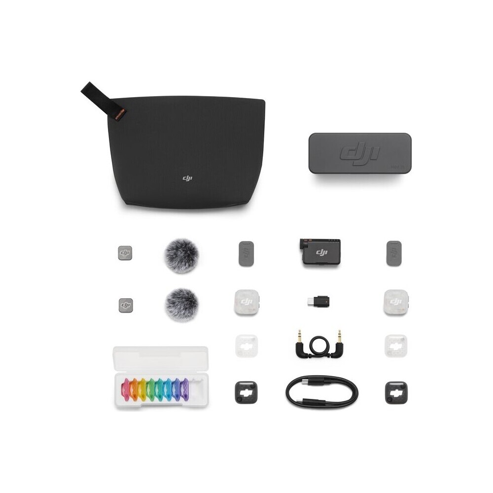 DJI-Mic-Mini-2S-2-TX-1-RX-Charging-Case-