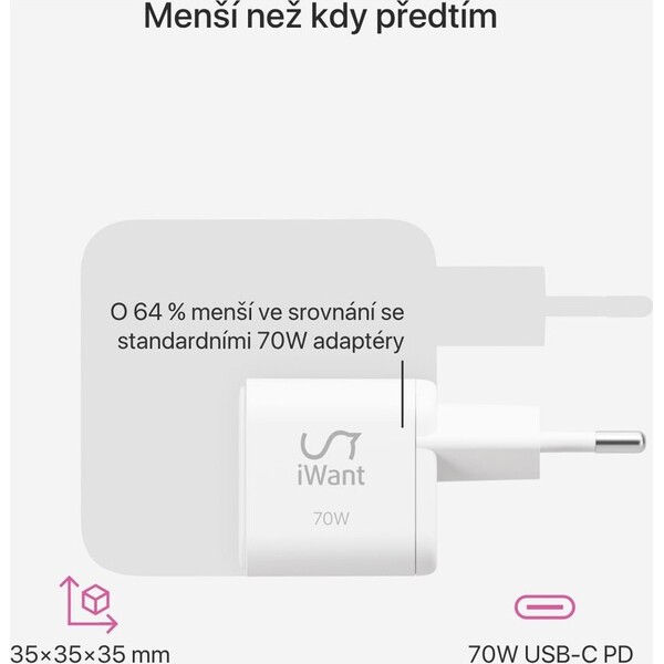 iWant-UltraBoost-Micro-AVS-GaN-70W-nabijecka-bila