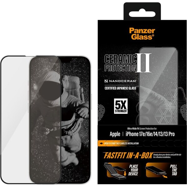 PanzerGlass-Ceramic-II-sklo-Apple-iPhone-17e-16e-14-13-13-Pro-s-bezprasnym-instalacnim-boxem
