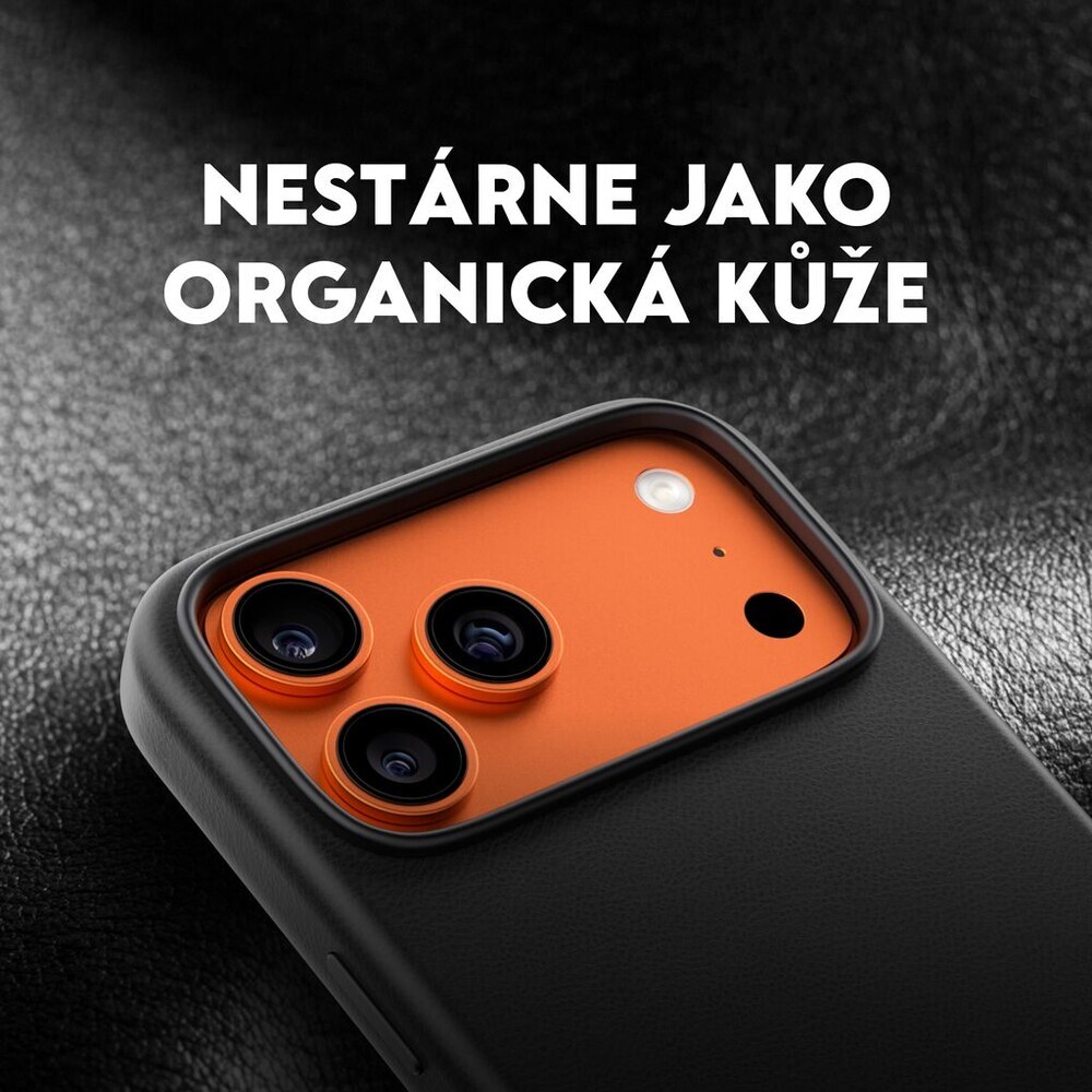 PanzerGlass-CARE-SOLO-MagSafe-kryt-z-veganske-kuze-iPhone-17-Pro-cerny